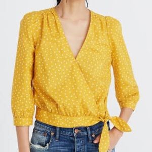 Madewell Wrap Top in Star Scatter